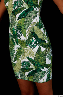 Luna Corazon dressed green patterned dress hips 0002.jpg